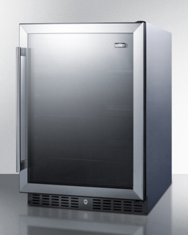 SUMMIT 24" Wide Built-In Beverage Center, ADA Compliant - Glass (AL57GCSS)