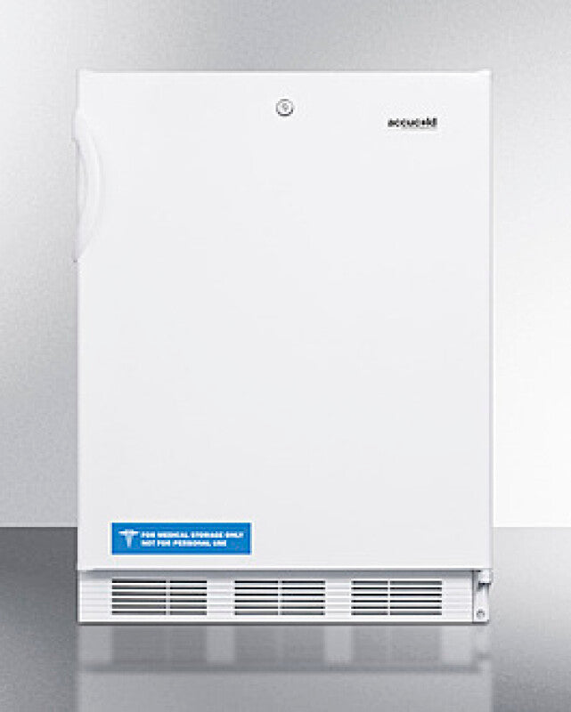 Summit 24" Wide Refrigerator-Freezer, ADA Compliant - White (AL650LW)