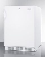 SUMMIT  24" Wide Refrigerator-Freezer, ADA Compliant - White (AL650LW)