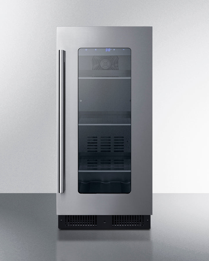 SUMMIT  15" Wide Built-In Beverage Center, ADA Compliant - Black (ALBV15)