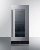 SUMMIT  15" Wide Built-In Beverage Center, ADA Compliant - Black (ALBV15)