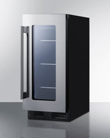 SUMMIT  15" Wide Built-In Beverage Center, ADA Compliant - Black (ALBV15)