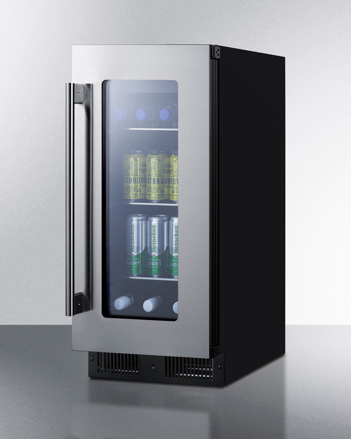SUMMIT  15" Wide Built-In Beverage Center, ADA Compliant - Black (ALBV15)