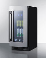 SUMMIT  15" Wide Built-In Beverage Center, ADA Compliant - Black (ALBV15)