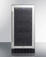 Summit 15" Wide Built-In Beverage Center, ADA Compliant - Glass (ALBV15)