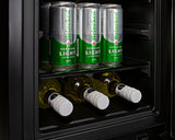 SUMMIT  15" Wide Built-In Beverage Center, ADA Compliant - Black (ALBV15)