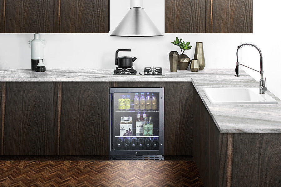SUMMIT  24" Wide Built-In Beverage Cooler, ADA Compliant - Stainless Steel (ALBV2466CSS)