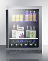 SUMMIT  24" Wide Built-In Beverage Cooler, ADA Compliant - Stainless Steel (ALBV2466CSS)