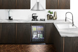 SUMMIT  24" Wide Built-In Beverage Cooler, ADA Compliant - Panel-Ready (ALBV2466PNR)