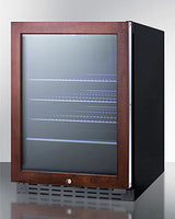 Summit 24" Wide Built-In Beverage Cooler, ADA Compliant - Glass/Panel-Ready Frame (ALBV2466PNR)
