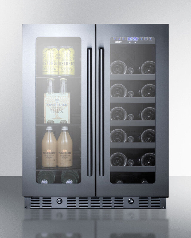 Summit  24" Built-In Wine/Beverage Center, ADA Compliant - Black (ALFD24WBV)