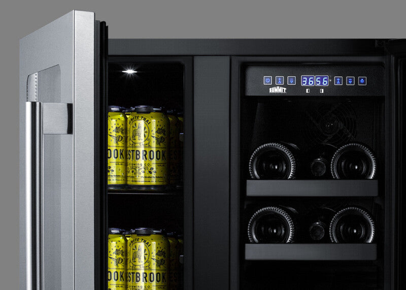 Summit  24" Built-In Wine/Beverage Center, ADA Compliant - Black (ALFD24WBV)