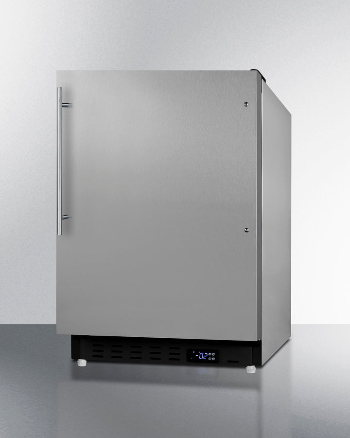 Summit  21" Wide Built-In All-Freezer, ADA Compliant - Stainless Steel (ALFZ37BCSSHV)