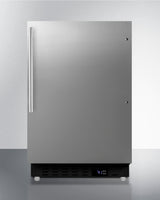 SUMMIT  21" Wide Built-In All-Refrigerator, ADA Compliant - Black (ALR47BSSHV)