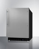 SUMMIT  21" Wide Built-In All-Refrigerator, ADA Compliant - Black (ALR47BSSHV)
