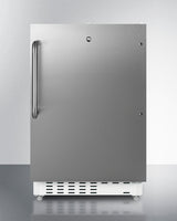 SUMMIT  21" Wide Built-in Refrigerator-Freezer, ADA Compliant - White (ALRF48SSTB)