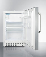 SUMMIT  21" Wide Built-in Refrigerator-Freezer, ADA Compliant - White (ALRF48SSTB)