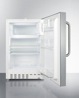 SUMMIT  21" Wide Built-in Refrigerator-Freezer, ADA Compliant - White (ALRF48SSTB)