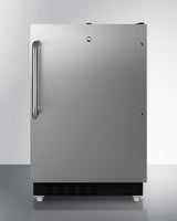 SUMMIT  21" Wide Built-in Refrigerator-Freezer, ADA Compliant - Black (ALRF49BSSTB)