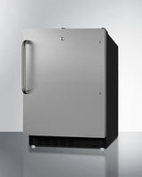 SUMMIT  21" Wide Built-in Refrigerator-Freezer, ADA Compliant - Black (ALRF49BSSTB)