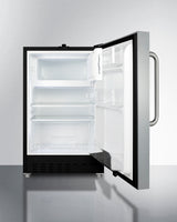 SUMMIT  21" Wide Built-in Refrigerator-Freezer, ADA Compliant - Black (ALRF49BSSTB)