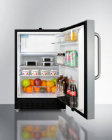 SUMMIT  21" Wide Built-in Refrigerator-Freezer, ADA Compliant - Black (ALRF49BSSTB)