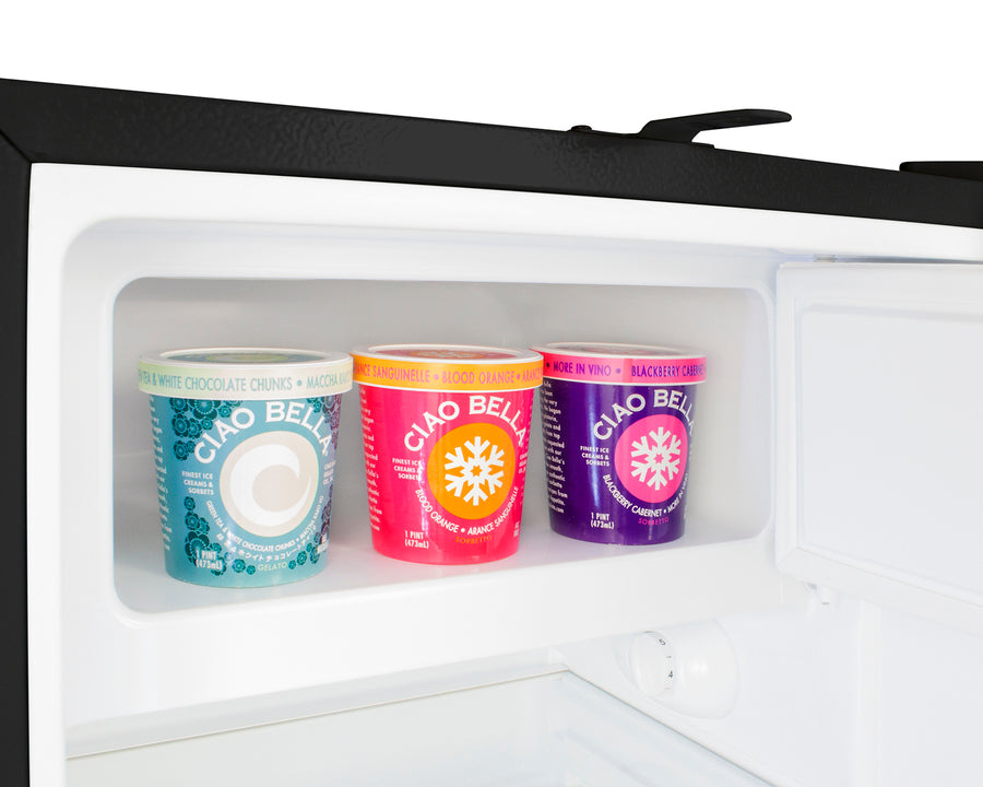 SUMMIT  21" Wide Built-in Refrigerator-Freezer, ADA Compliant - Black (ALRF49BSSTB)