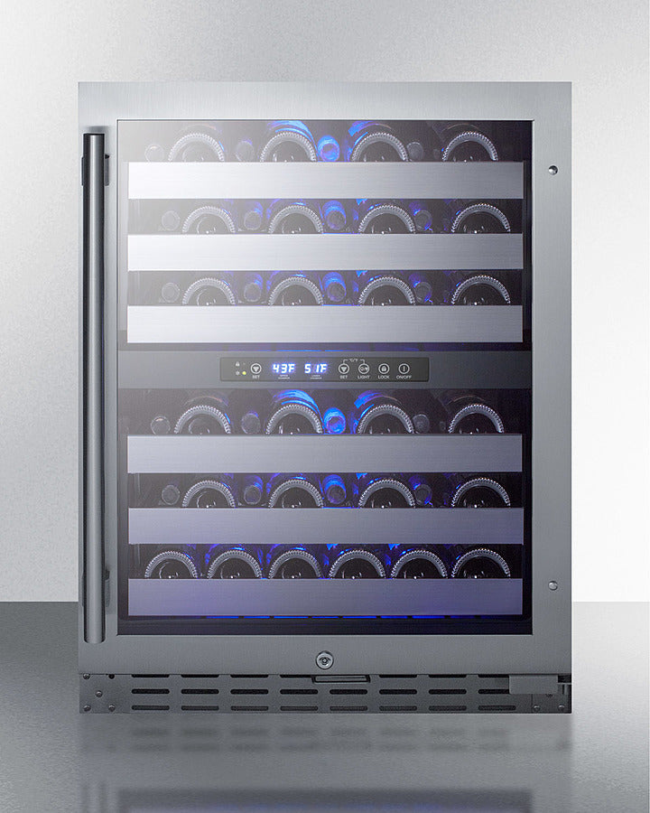 SUMMIT  24" Wide Built-In Wine Cellar, ADA Compliant - Black (ALWC532)