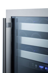 SUMMIT  24" Wide Built-In Wine Cellar, ADA Compliant - Black (ALWC532)
