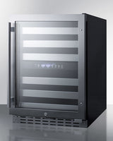SUMMIT  24" Wide Built-In Wine Cellar, ADA Compliant - Black (ALWC532)