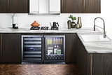 Summit 24" Wide Built-In Wine Cellar, ADA Compliant - Glass (ALWC532CSS)