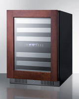 SUMMIT  24" Wide Built-In Wine Cellar, ADA Compliant (Panel Not Included) - Black (ALWC532PNR)