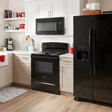 AMANA  1.6 Cu. Ft. AOver-the-Range Microwave with Add 0:30 Seconds - Black (AMV2307PFB)