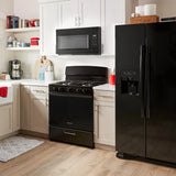 AMANA  1.6 Cu. Ft. AOver-the-Range Microwave with Add 0:30 Seconds - Black (AMV2307PFB)