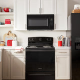 AMANA  1.6 Cu. Ft. AOver-the-Range Microwave with Add 0:30 Seconds - Black (AMV2307PFB)