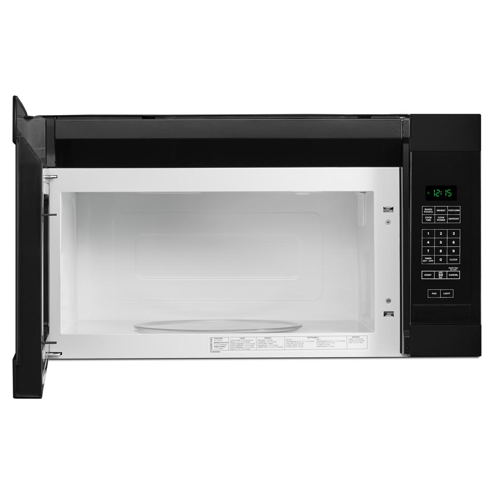 Amana 1.6 Cu. Ft. AOver-the-Range Microwave with Add 0:30 Seconds - Black (AMV2307PFB)