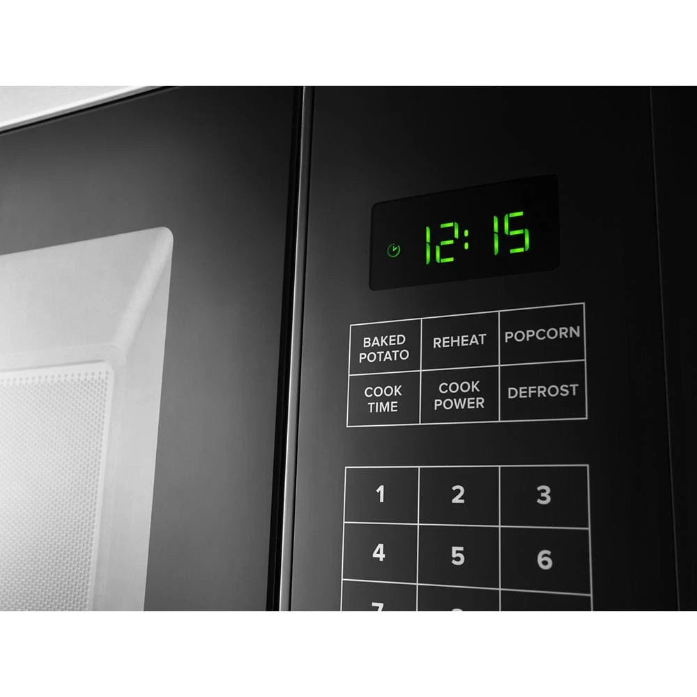 Amana  1.6 Cu. Ft. Over-the-Range Microwave with Add 0:30 Seconds - Black-on-Stainless (AMV2307PFS)