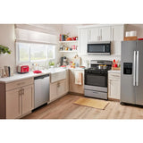 Amana  1.6 Cu. Ft. Over-the-Range Microwave with Add 0:30 Seconds - Black-on-Stainless (AMV2307PFS)
