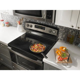 Amana  1.6 Cu. Ft. Over-the-Range Microwave with Add 0:30 Seconds - Black-on-Stainless (AMV2307PFS)