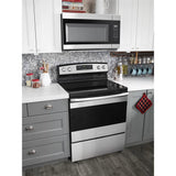 Amana  1.6 Cu. Ft. Over-the-Range Microwave with Add 0:30 Seconds - Black-on-Stainless (AMV2307PFS)