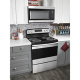 AMANA  1.6 Cu. Ft. Over-the-Range Microwave with Add 0:30 Seconds - Black-on-Stainless (AMV2307PFS)