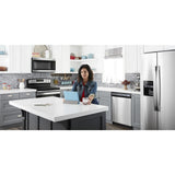 AMANA  1.6 Cu. Ft. Over-the-Range Microwave with Add 0:30 Seconds - Black-on-Stainless (AMV2307PFS)