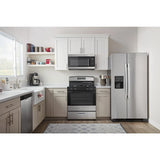 Amana  1.6 Cu. Ft. Over-the-Range Microwave with Add 0:30 Seconds - Black-on-Stainless (AMV2307PFS)
