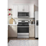 Amana  1.6 Cu. Ft. Over-the-Range Microwave with Add 0:30 Seconds - Black-on-Stainless (AMV2307PFS)