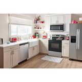 Amana  1.6 Cu. Ft. Over-the-Range Microwave with Add 0:30 Seconds - Black-on-Stainless (AMV2307PFS)
