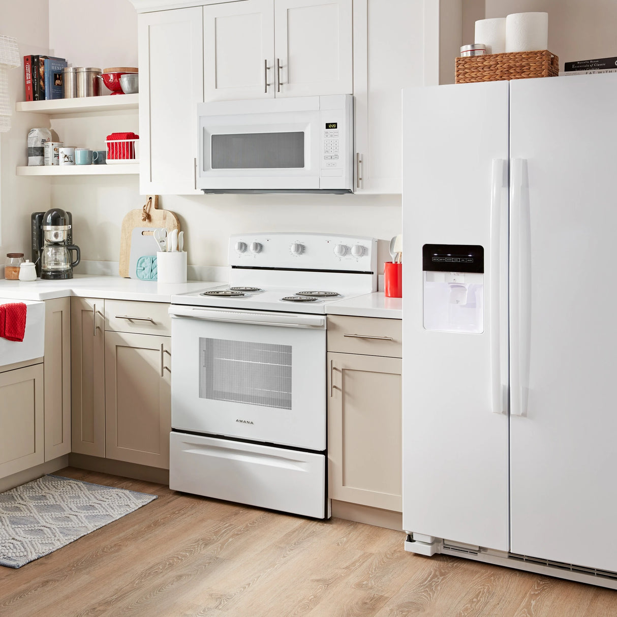 AMANA  1.6 Cu. Ft. Over-the-Range Microwave with Add 0:30 Seconds - White (AMV2307PFW)