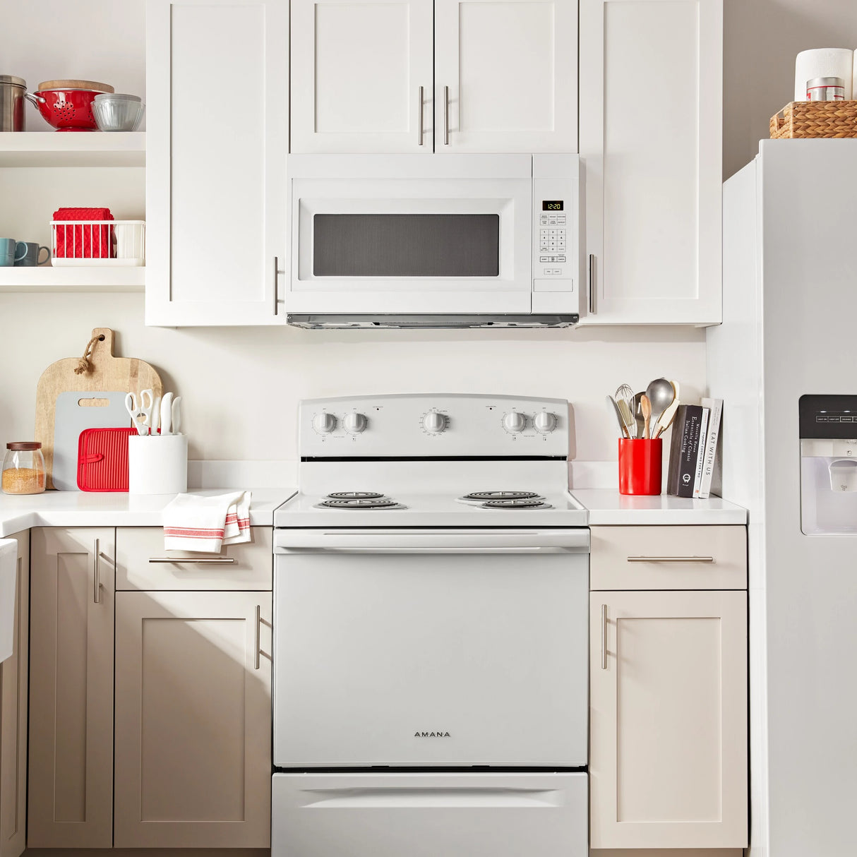 AMANA  1.6 Cu. Ft. Over-the-Range Microwave with Add 0:30 Seconds - White (AMV2307PFW)