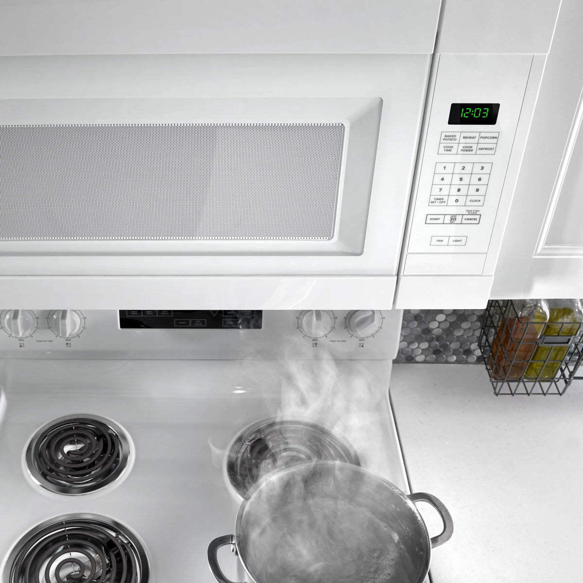 AMANA  1.6 Cu. Ft. Over-the-Range Microwave with Add 0:30 Seconds - White (AMV2307PFW)