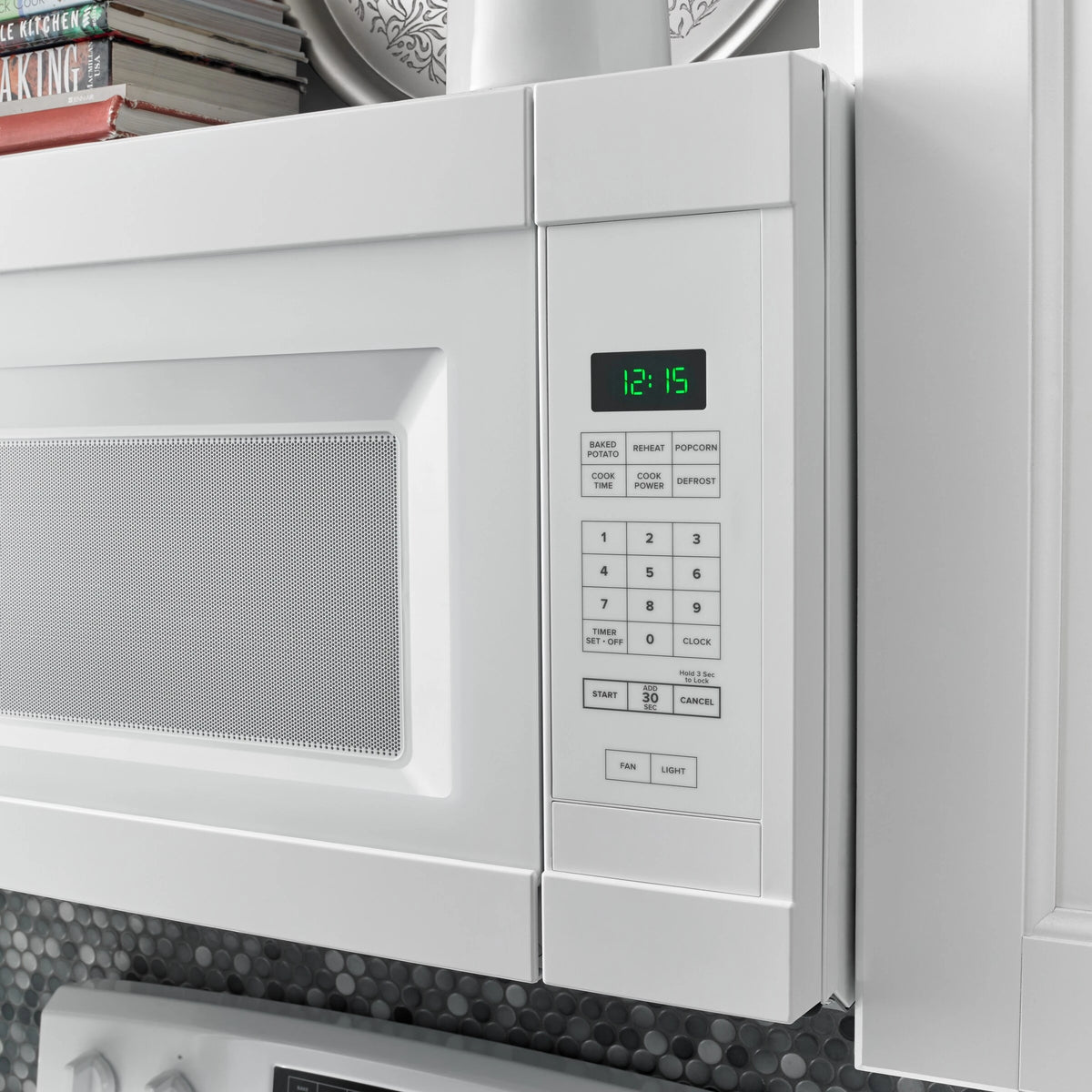 AMANA  1.6 Cu. Ft. Over-the-Range Microwave with Add 0:30 Seconds - White (AMV2307PFW)