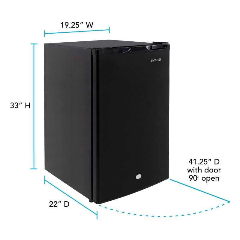 AVANTI  Avanti 4.4 cu. ft. Compact Refrigerator - Stainless Steel (AR4456SS)